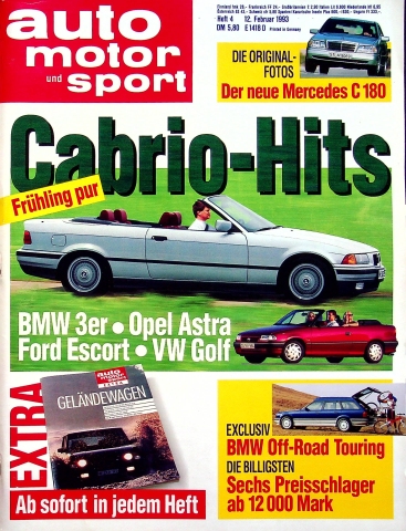Deckblatt Auto Motor und Sport (04/1993)